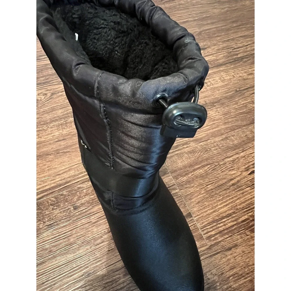 Yislabao Women's Snow/Winter Rubber Boots Size EUR 40 US 7.5-8 Faux Fur Black